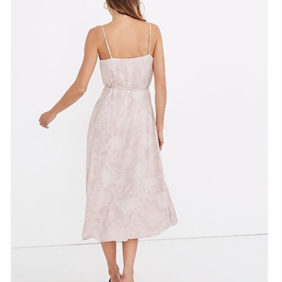 Madewell Blush Floral Wrap Dress NWT - Picture 2 of 5